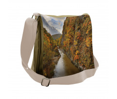 River Autumn Colors Messenger Bag