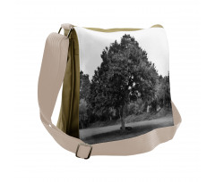 Leafy Big Tree Vintage Messenger Bag