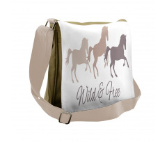 Wild and Free Animal Running Messenger Bag