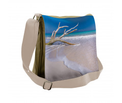 Algae Covered Tree Branch Messenger Bag