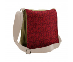 Paisley Style Motifs Art Messenger Bag