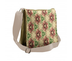 Geometric Shape Motifs Messenger Bag