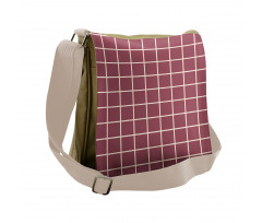 Simplistic Mesh Graphic Art Messenger Bag