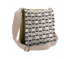 Modern Retro Shapes Art Messenger Bag