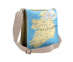 High-Detailed Mapping Messenger Bag