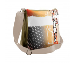 Basketball Doodle Art Messenger Bag