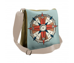Cruise Compass Grunge Messenger Bag