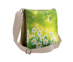 Daffodils Spring Petals Messenger Bag