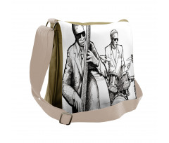 Jazz Band Musicians Messenger Bag