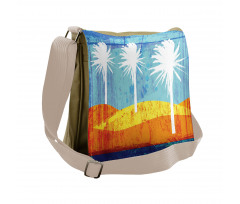 Tropic Beach Palms Messenger Bag