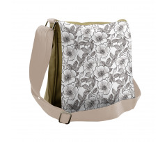 Budding Blossoming Flowers Messenger Bag