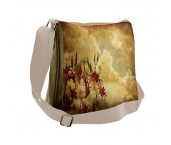 Retro Flower Chamomile Messenger Bag