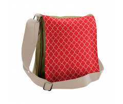 Royal Quatrefoil Motif Messenger Bag