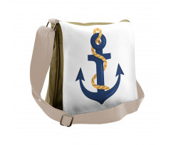 Nautical Cartoon Anchor Messenger Bag