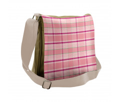 Tartan Plaid Pattern Squares Messenger Bag