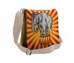 Show Animal Elephant Pop Art Messenger Bag