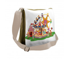 Clowns and Children Fun Art Messenger Bag