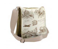 World Famous Landmarks Messenger Bag