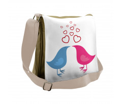 Birds Heart Symbols Romance Messenger Bag