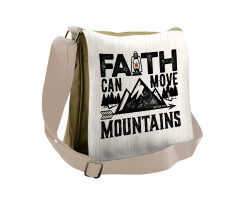 Faith Can Move Mountains Art Messenger Bag