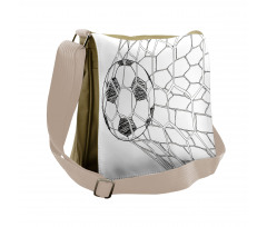 Soccer Ball in Net Messenger Bag