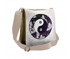 Ying Yang Boho Art Messenger Bag