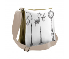 Street Clocks Urban Messenger Bag