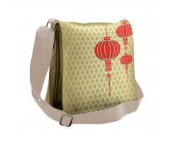 Chinese Baroque Pattern Messenger Bag