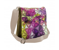 Geometrical Diamond Messenger Bag