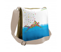 Swimming Pool Messenger Bag