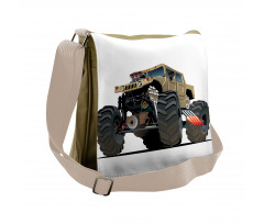 Monster Truck Racing Messenger Bag