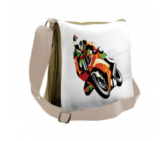 Motorcycle Racer Sport Messenger Bag