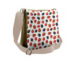 Strawberries Raspberry Messenger Bag
