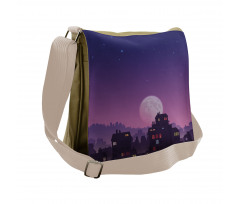 Moon Starry Night Sky Messenger Bag