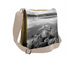 Rock in Lake Shore Messenger Bag