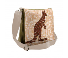 Kangaroo with Dots Messenger Bag