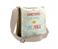 Magic Words Art Messenger Bag