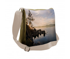Lake Tahoe at Sunset Messenger Bag