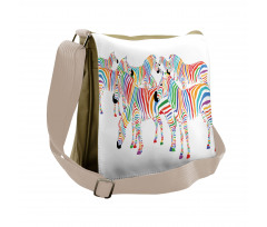 Colorful Animals Messenger Bag