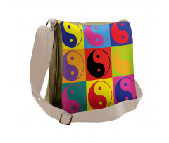 Ying Yang Hippie Messenger Bag