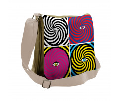 Pop Art Hypnotic Messenger Bag