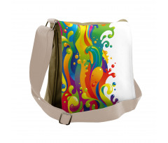 Rainbow Splash Messenger Bag