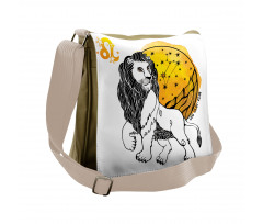 Zodiac Leo Art Messenger Bag