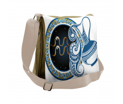 Aquarius Sign Messenger Bag