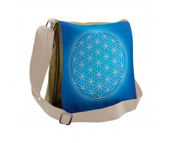 Flower of Life Grid Messenger Bag