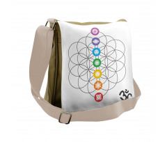 Chakra Point Rings Messenger Bag