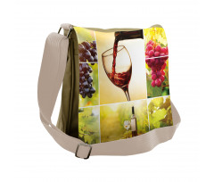 Vineyard Grape Harvest Messenger Bag