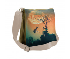 Zombie Bride Groom Messenger Bag