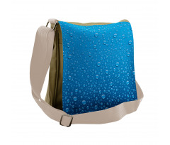 Water Drops Aquatic Rain Messenger Bag