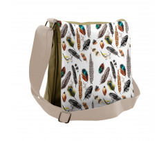 Vivid Feathers Vivid Art Messenger Bag